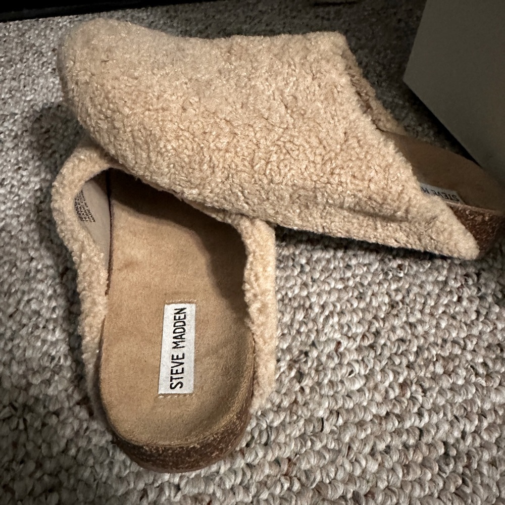 Steve Madden Shearling Clogs. Barely Worn! - image 1